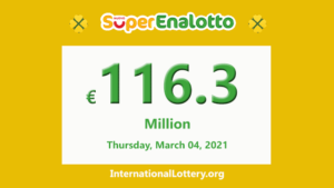 现在，SuperEnalotto 的累积奖金已达到 1.163 亿欧元。